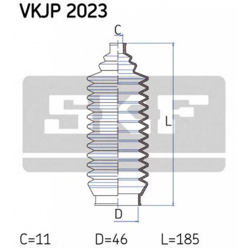 VKJP 2023 SKF - Пильовик привідного валу